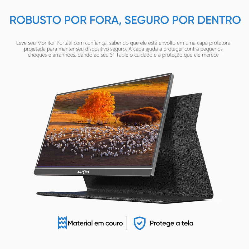 Monitor Portátil fhd 1080p de 15.6 polegadas